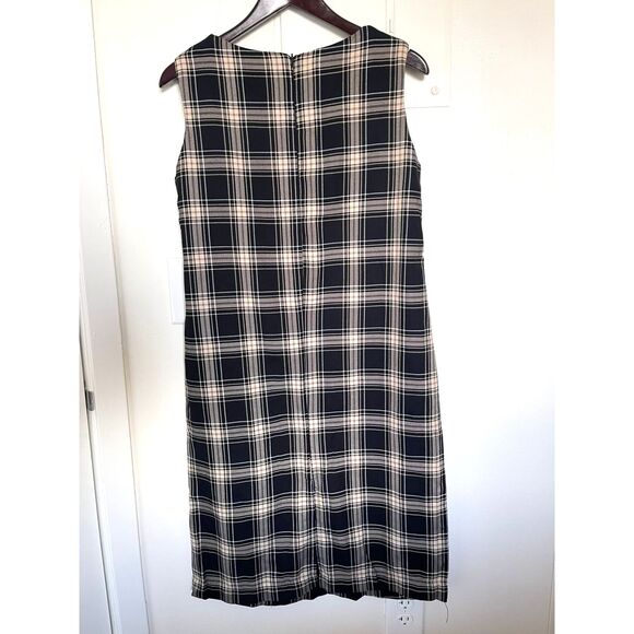 BFA Classics Women's Comfort Sleeveless Plaid Midi Dress Size 10 - Picture 2 of 8